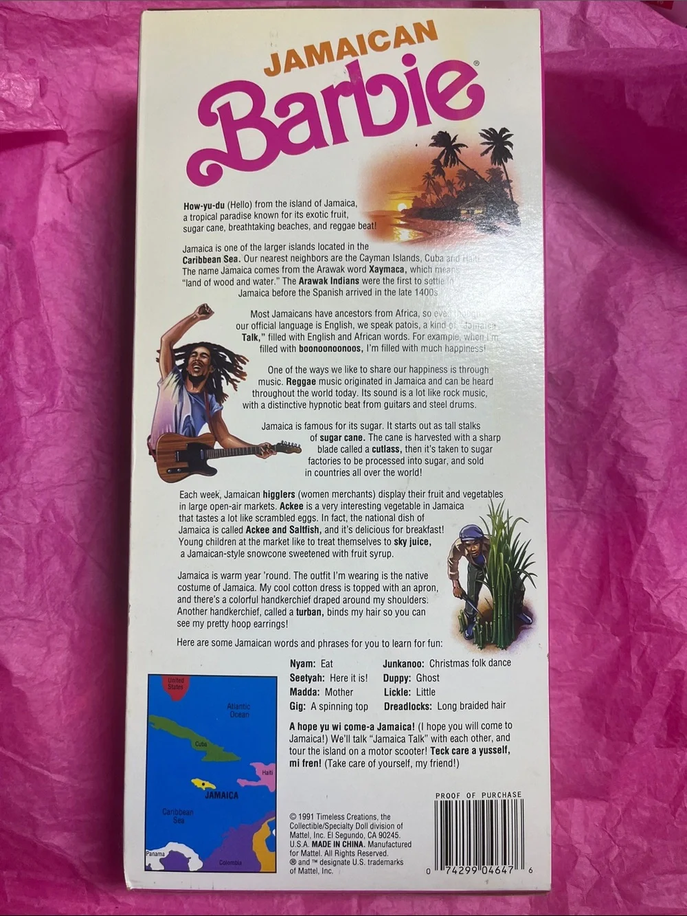 1991 Jamaican Barbie Dolls of the World Collection #4647 NRFB